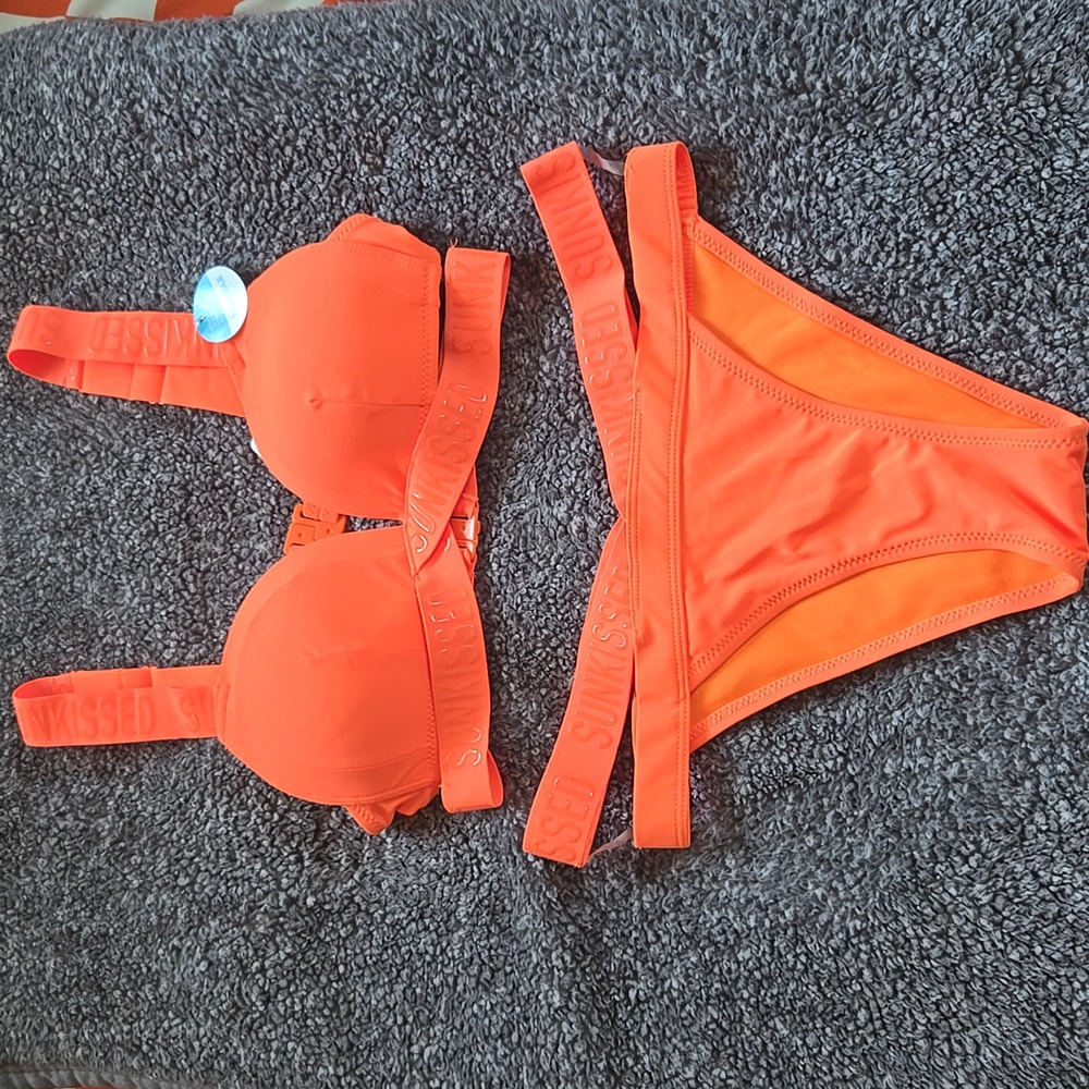 Vibrant Orange Bikini Set